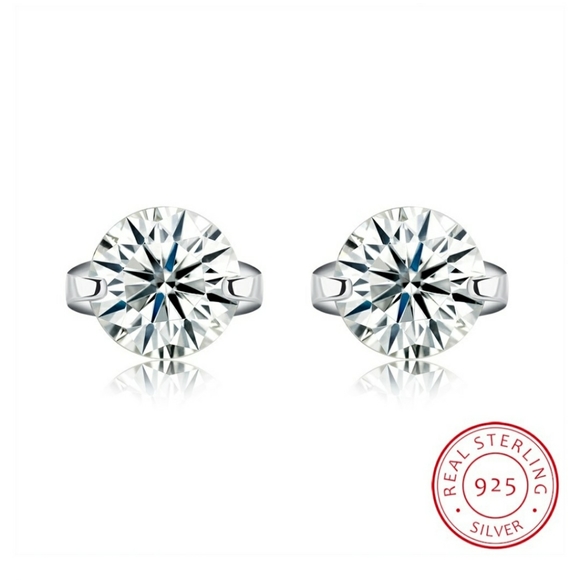 Fashion Sterling Silver Stud Earring - Picture 3 of 4